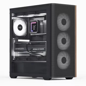 Aerocool D501A Midi Tower korpusas juodas