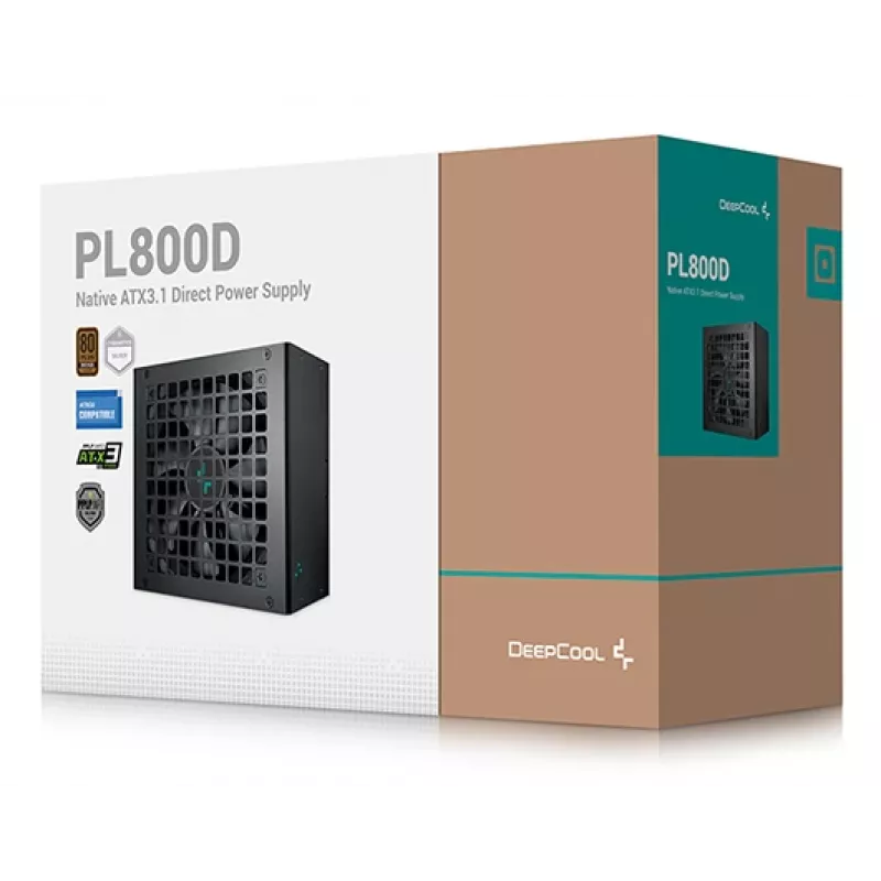 DEEPCOOL PL800D maitinimo šaltinis 800 W 20+4 pin ATX - juodas