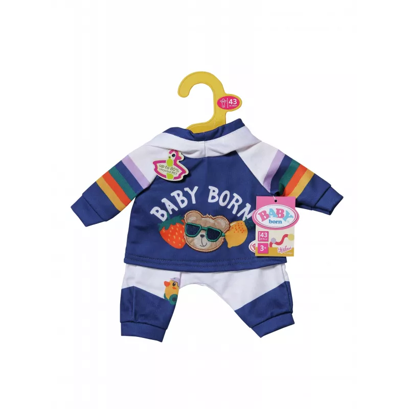 BABY born sportinis kostiumas Navy 43cm lėlės drabužių komplektas