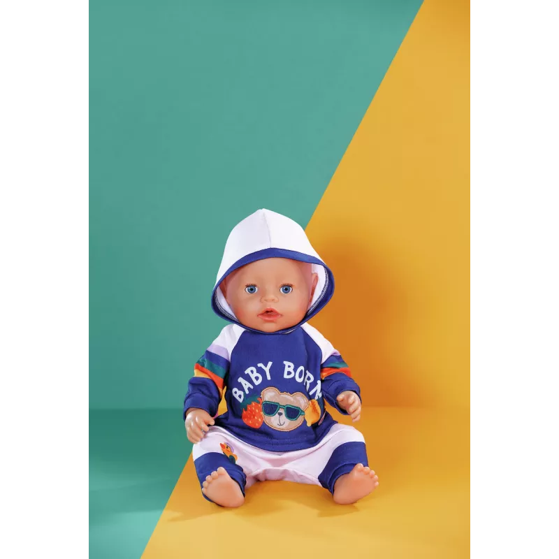 BABY born sportinis kostiumas Navy 43cm lėlės drabužių komplektas