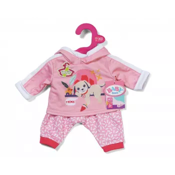 BABY born bėgimo kostiumėlis rožinis 43 cm lėlės drabužių rinkinys