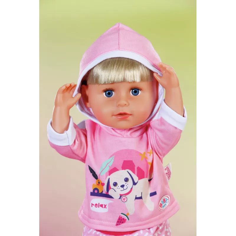 BABY born bėgimo kostiumėlis rožinis 43 cm lėlės drabužių rinkinys