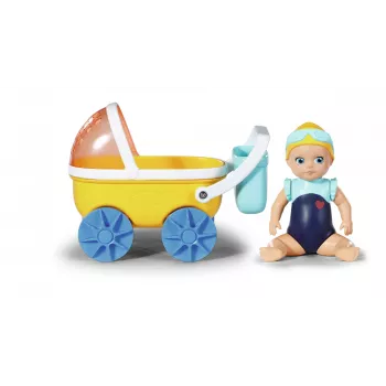 BABY born Splish Splash vežimėlis su Emma maudymosi lėlė