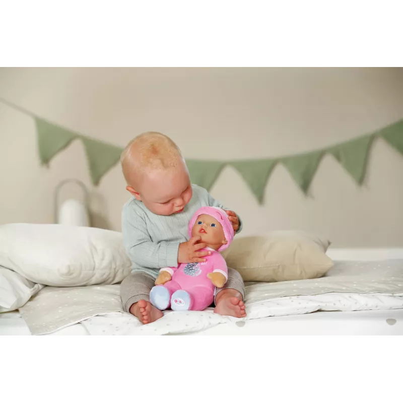 Lėlė BABY born for babies Sleepy Pink 30 cm, minkštas kūnas, daugiaspalvė