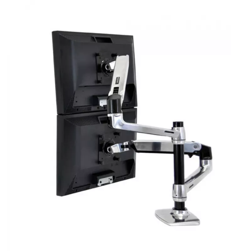 ERGOTRON Lx Dual Stacking Arm – dvisienė ranka monitoriams ir nešiojamam kompiuteriui