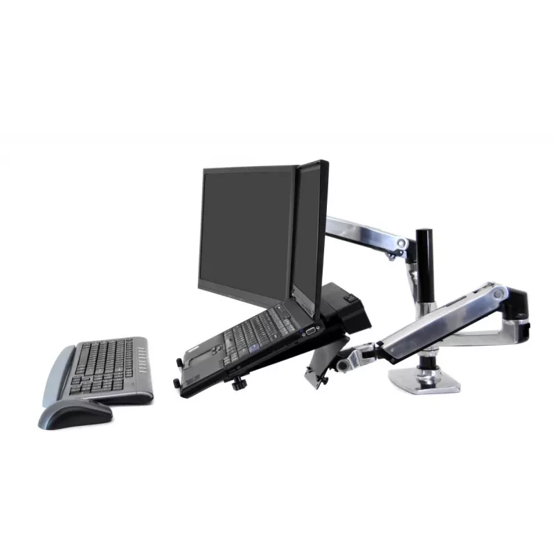ERGOTRON Lx Dual Stacking Arm – dvisienė ranka monitoriams ir nešiojamam kompiuteriui