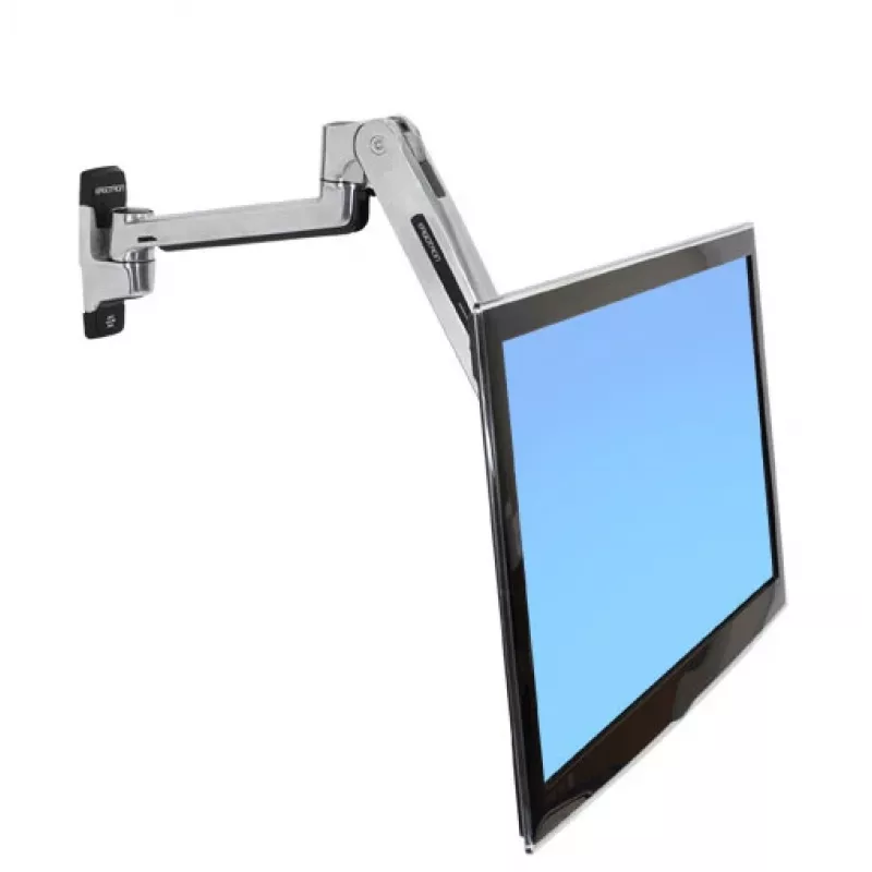 ERGOTRON Lx sėdėjimo-stovėjimo laikiklis LCD monitoriui ant sienos (poliruotas aliuminis)