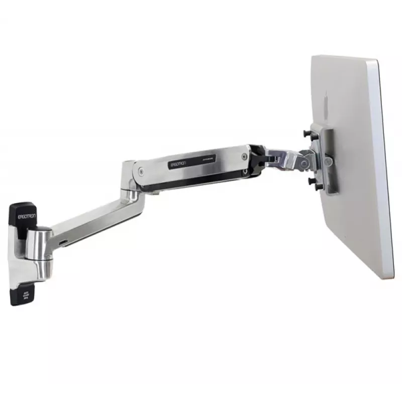 ERGOTRON LX HD Sėdėjimo-stovėjimo sieninis laikiklis monitoriui (poliruotas aliuminis)