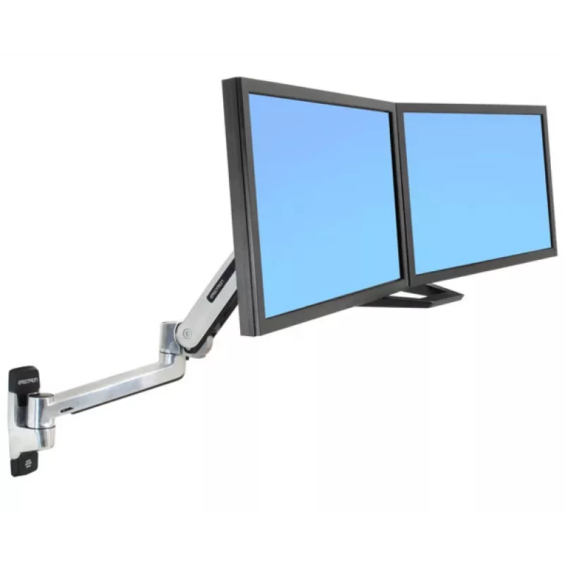 ERGOTRON LX HD Sėdėjimo-stovėjimo sieninis laikiklis monitoriui (poliruotas aliuminis)