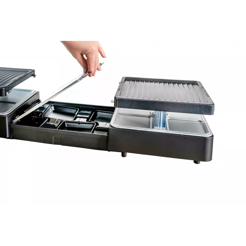 Unold 48755 raclette grilis 8 asmenims 1300 W juodas