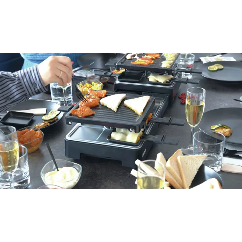 Unold 48755 raclette grilis 8 asmenims 1300 W juodas