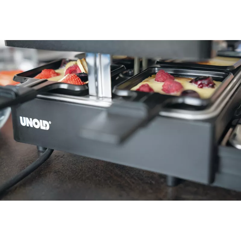 Unold 48755 raclette grilis 8 asmenims 1300 W juodas