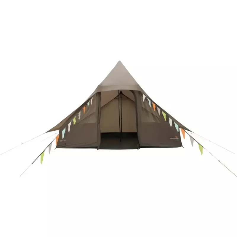 Palapinė easy camp Orsa Cabin 2025 ruda 8 žmonėms – šeimyninė stoginės tipo palapinė, ruda