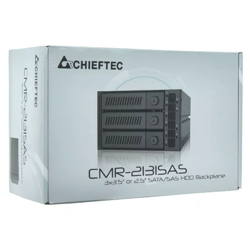 Chieftec CMR-3141SAS juostinis diskų bloko skydelis juodas