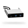 Chieftec MUB-3003C priekinis USB prievadų blokas 3.5 inch lizdui, juodas
