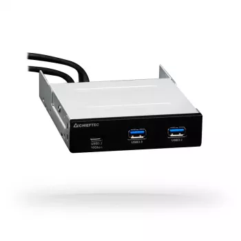 Chieftec MUB-3003C priekinis USB prievadų blokas 3.5 inch lizdui, juodas