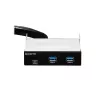 Chieftec MUB-3003C priekinis USB prievadų blokas 3.5 inch lizdui, juodas