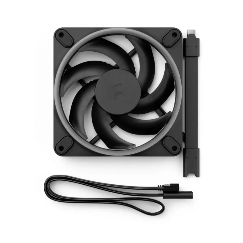 FRACTAL DESIGN Ventiliatorius Momentum 12 RGB 3 vnt. Juodas
