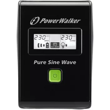 POWERWALKER - BLUEWALKER UPS Vi 800 800VA / 480W LCD ekranas 2x Schuko lizdai AVR juoda