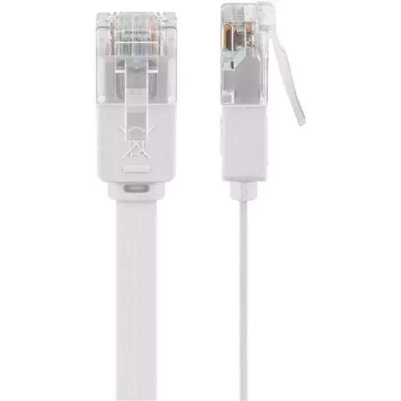 Tinklo kabelis Goobay 93358 1m Cat5e U/UTP RJ-45 Baltas