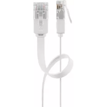Tinklo kabelis Goobay 93358 1m Cat5e U/UTP RJ-45 Baltas