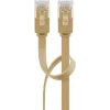 Goobay 95887 tinklo kabelis šviesiai ruda 5 m Cat6 U/UTP RJ-45 auksuotas