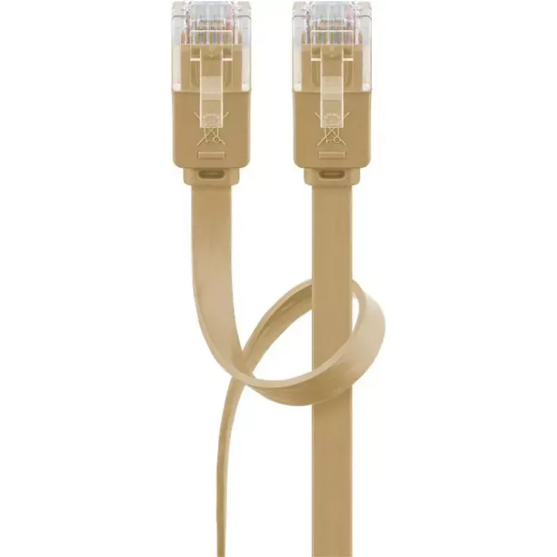 Goobay 95887 tinklo kabelis šviesiai ruda 5 m Cat6 U/UTP RJ-45 auksuotas
