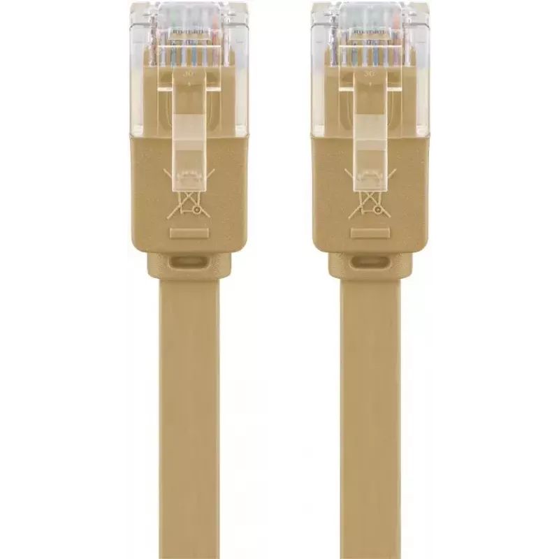 Goobay 95887 tinklo kabelis šviesiai ruda 5 m Cat6 U/UTP RJ-45 auksuotas