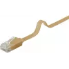 Goobay 95887 tinklo kabelis šviesiai ruda 5 m Cat6 U/UTP RJ-45 auksuotas