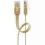 Goobay 95887 tinklo kabelis šviesiai ruda 5 m Cat6 U/UTP RJ-45 auksuotas