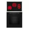 Kaitlentės ir orkaitės rinkinys NEFF B2CCG6AK3 + T18SDH9L0 — stiklo keramikos 4 zonų kaitlentė, 71 L elektrinė orkaitė, CircoTherm®