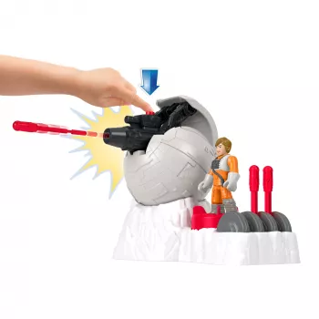 Fisher-Price Imaginext STAR WARS Sukilėlių bazės patranka su Luke Skywalker liejiniu personažo raktu, 5 dalys