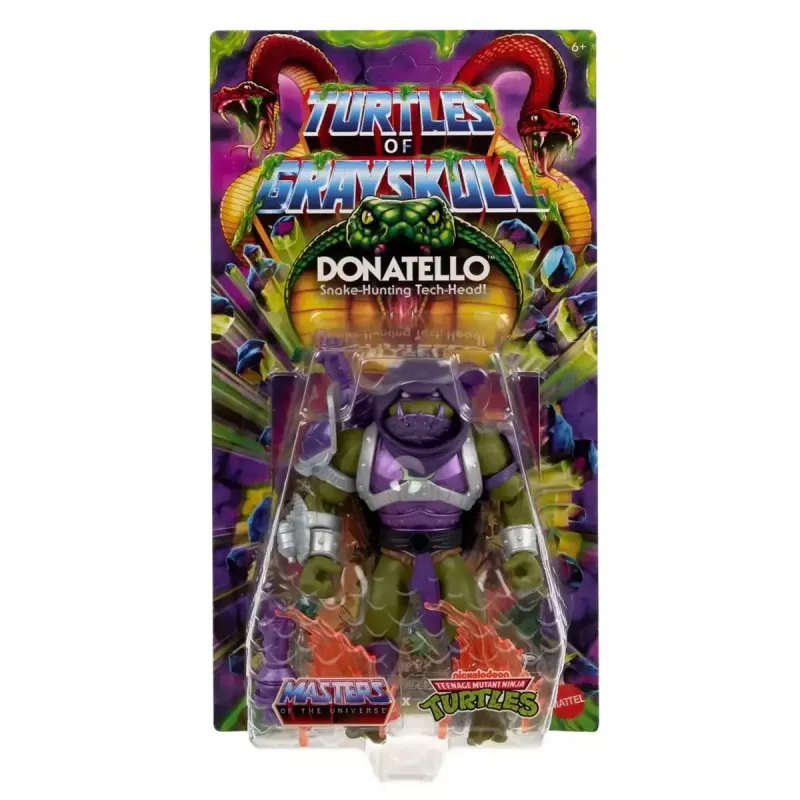Veiksmo figūrėlė MATTEL Masters of the Universe Origins Donatello JBM98 – kolekcinė pozicionuojama figūrėlė