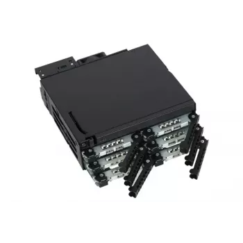 Icy Dock MB606SPO-B ToughArmor – 6× 2,5 inch SATA/SAS + optinis diskų įrenginys 5,25 inch lizdui