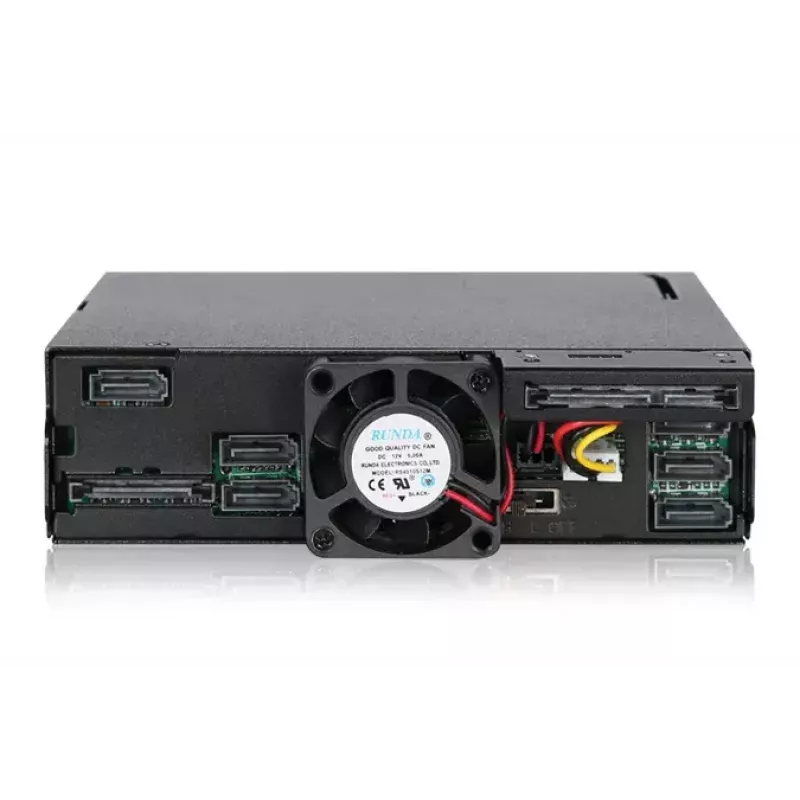 Icy Dock MB606SPO-B ToughArmor – 6× 2,5 inch SATA/SAS + optinis diskų įrenginys 5,25 inch lizdui