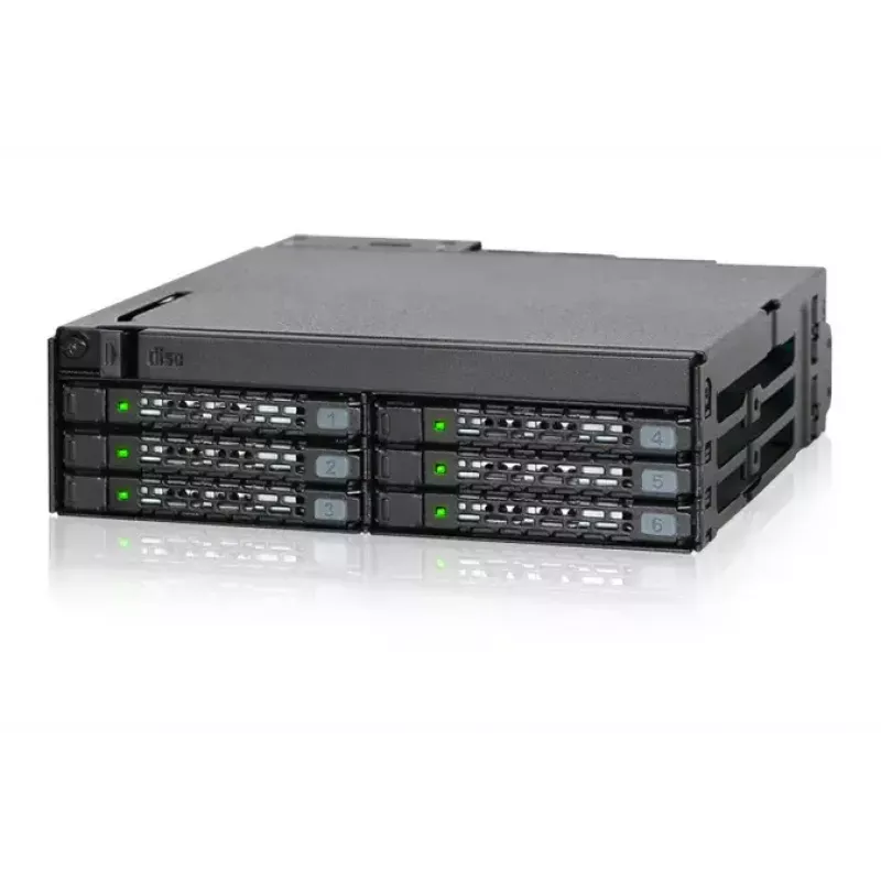 Icy Dock MB606SPO-B ToughArmor – 6× 2,5 inch SATA/SAS + optinis diskų įrenginys 5,25 inch lizdui