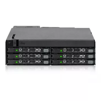Icy Dock MB606SPO-B ToughArmor – 6× 2,5 inch SATA/SAS + optinis diskų įrenginys 5,25 inch lizdui