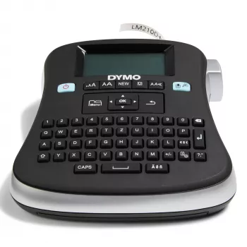 DYMO LabelManager 210D - QWZ, QWERTZ, D1, terminis perdavimas, 180 x 180 DPI, 12 mm/s, juoda, sidabrinė