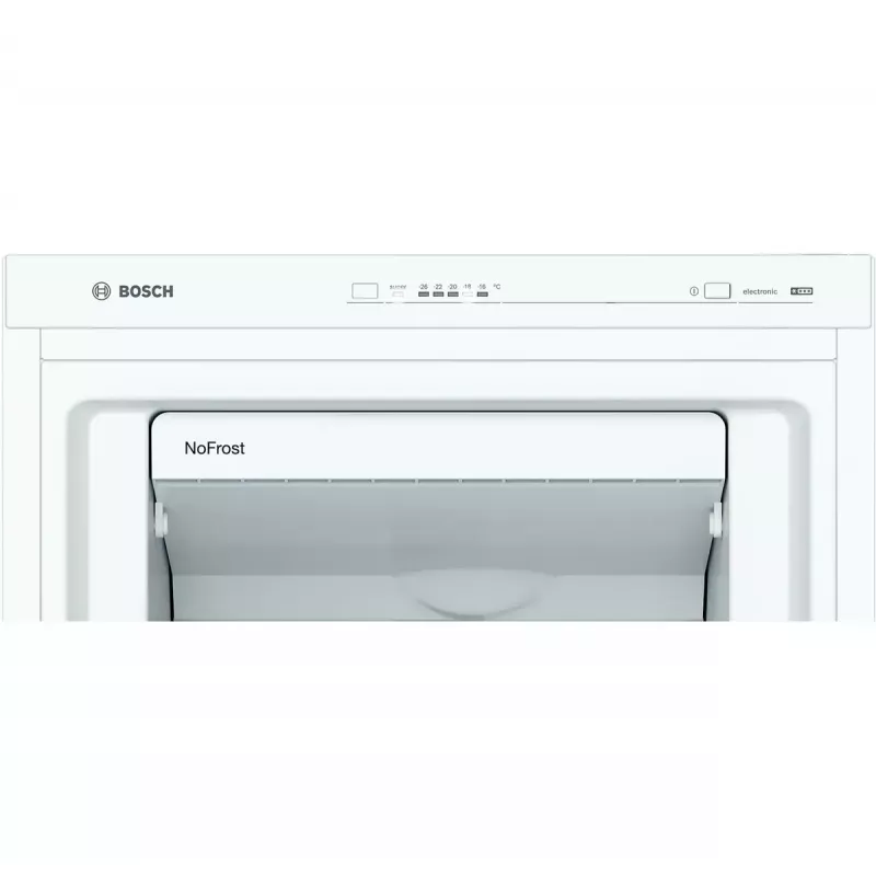 Šaldiklis Bosch Serie 4 GSN29VWEP, 200 L, NoFrost, E klasė, 1610×600×650 mm, baltas