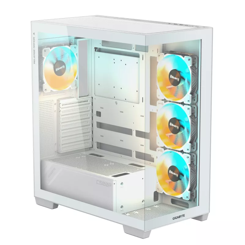 GIGABYTE C500 PANORAMIC STEALTH Midi Tower Baltas
