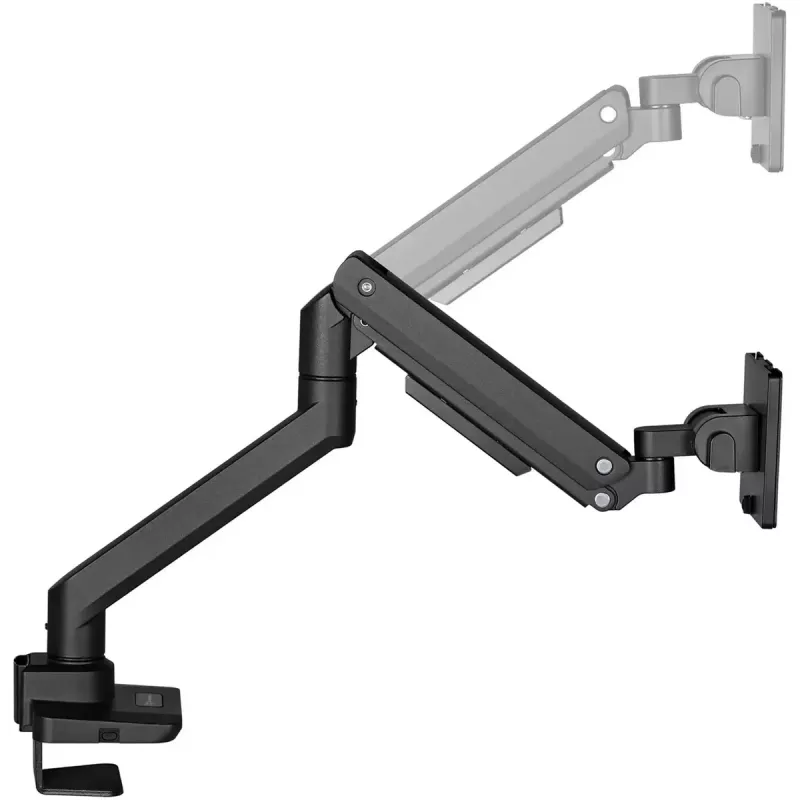 Monitorinis laikiklis SILVERSTONE SST-ARM14B 17–49 colių monitoriams, juodas, vieno ekrano reguliuojamas tvirtinimas