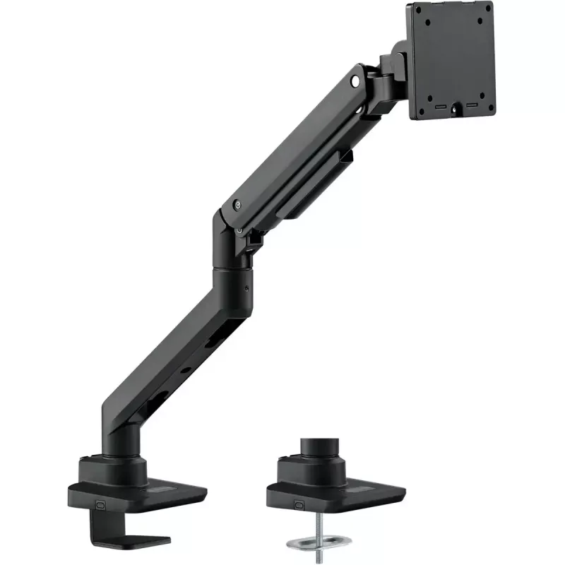 Monitorinis laikiklis SILVERSTONE SST-ARM14B 17–49 colių monitoriams, juodas, vieno ekrano reguliuojamas tvirtinimas
