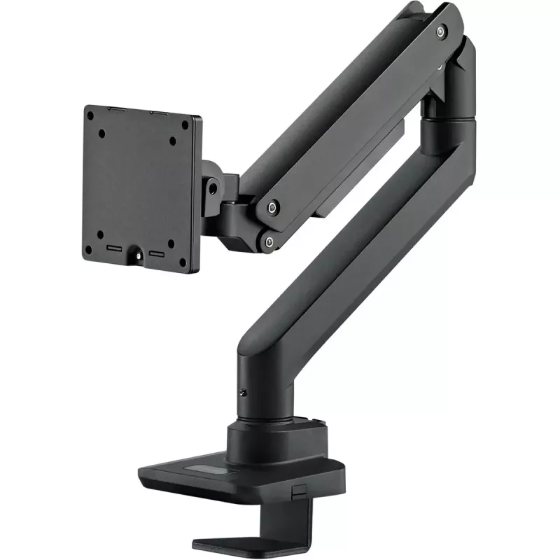 Monitorinis laikiklis SILVERSTONE SST-ARM14B 17–49 colių monitoriams, juodas, vieno ekrano reguliuojamas tvirtinimas