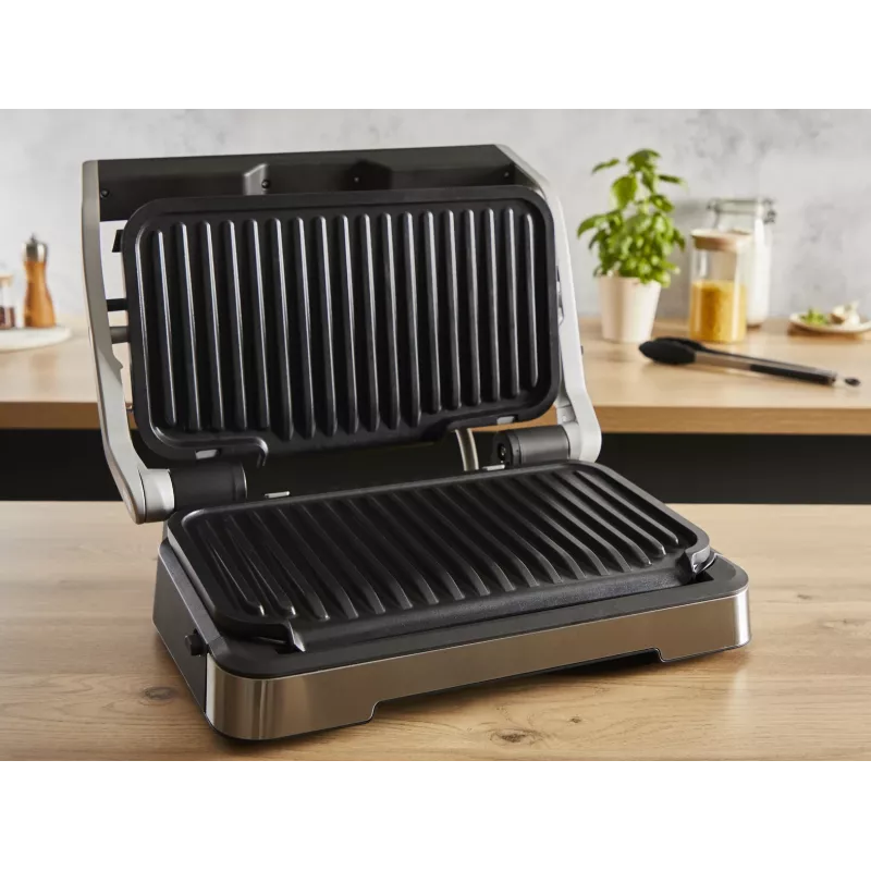 Kontaktinis grilis Tefal OptiGrill 2in1 GC773D nerūdijantis plienas 2100 W