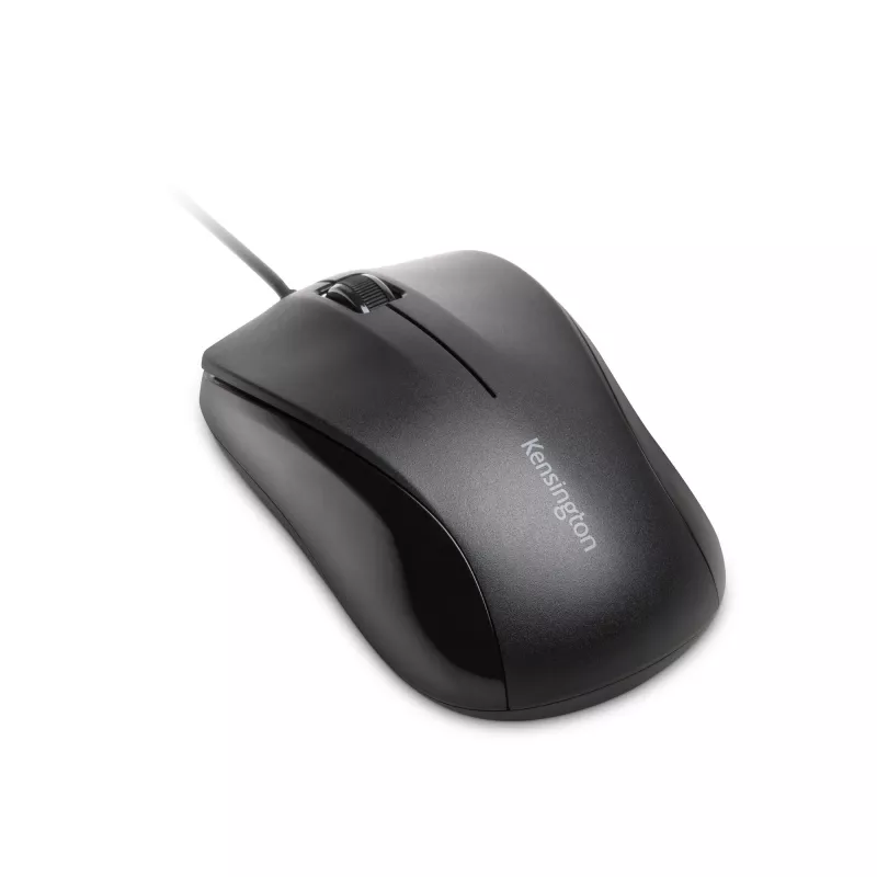 Kensington Wired ValuMouse, ambidekstrinė, optinė, USB Type-A, 1000 DPI, juoda
