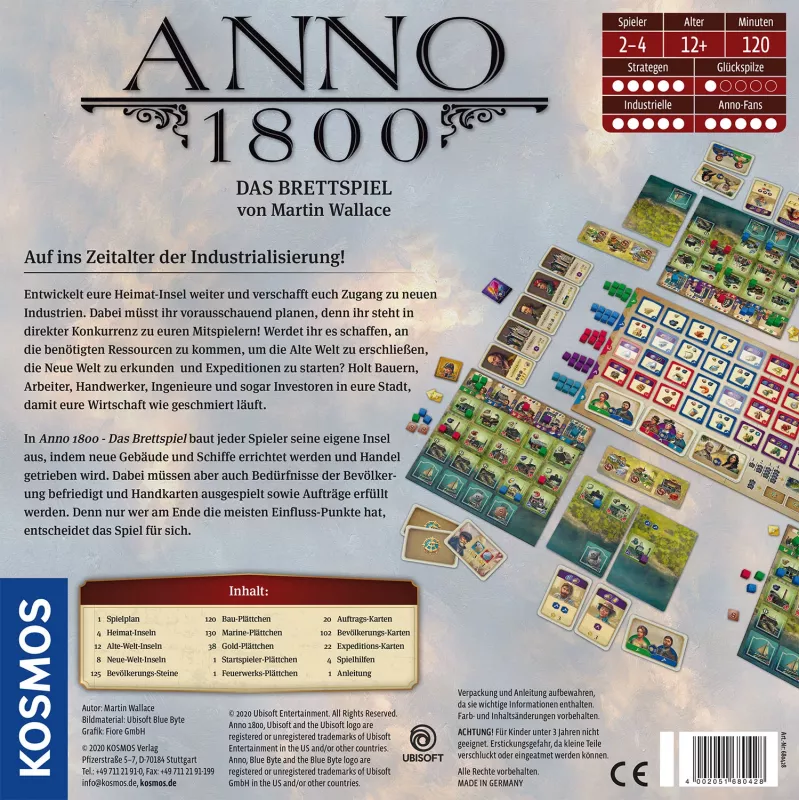 Stalo žaidimas Kosmos Anno 1800, strateginis