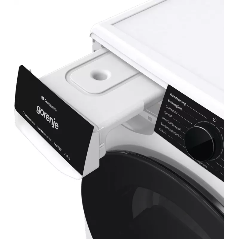 Gorenje DPNA83W džiovyklė su šilumos siurbliu Laisvai pastatoma Pakrovimas iš priekio 8 kg Juoda, Balta