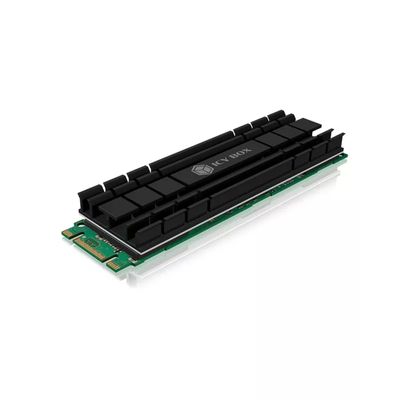ICY BOX IB-M2HS-701 M.2 NVMe SSD aušintuvas/radiatorius juodas 1 vnt.