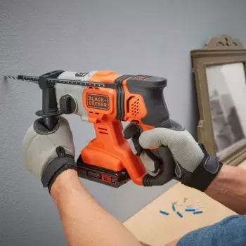 Gręžtuvas Black & Decker BCD900E2K-QW 1880 RPM SDS Plus, 2.5 Ah akumuliatorius