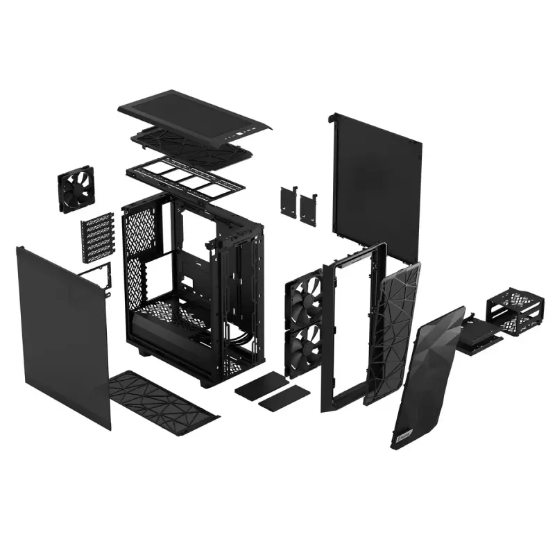 PC korpusas Fractal Design Meshify 2 Compact Tower Black